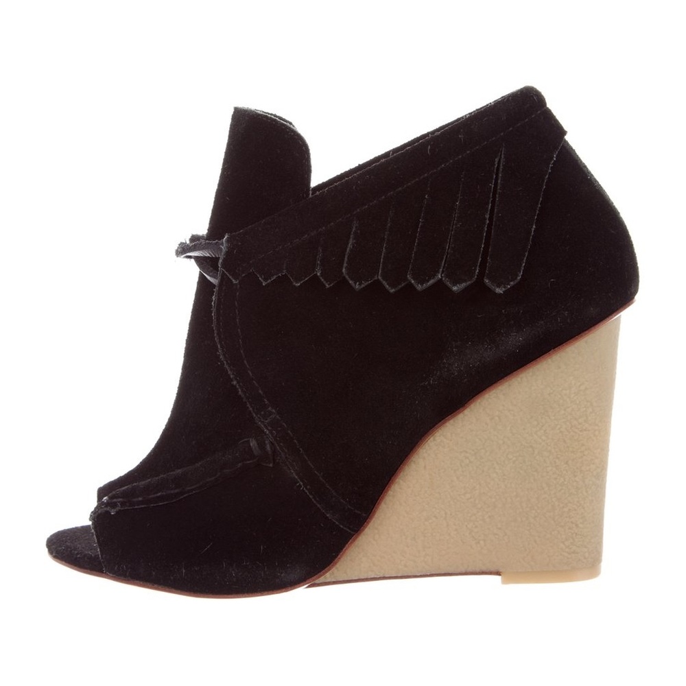 Derek Lam 10 Crosby Black Fringe Bootie